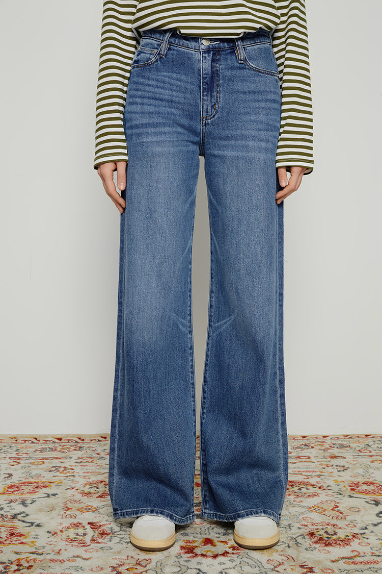 Angeles High Rise Baggy Jeans HJ103