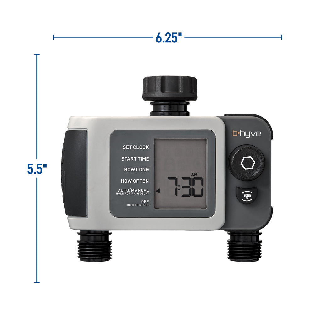 B-hyve XD Bluetooth 2-Outlet Hose Faucet Timer | 24632