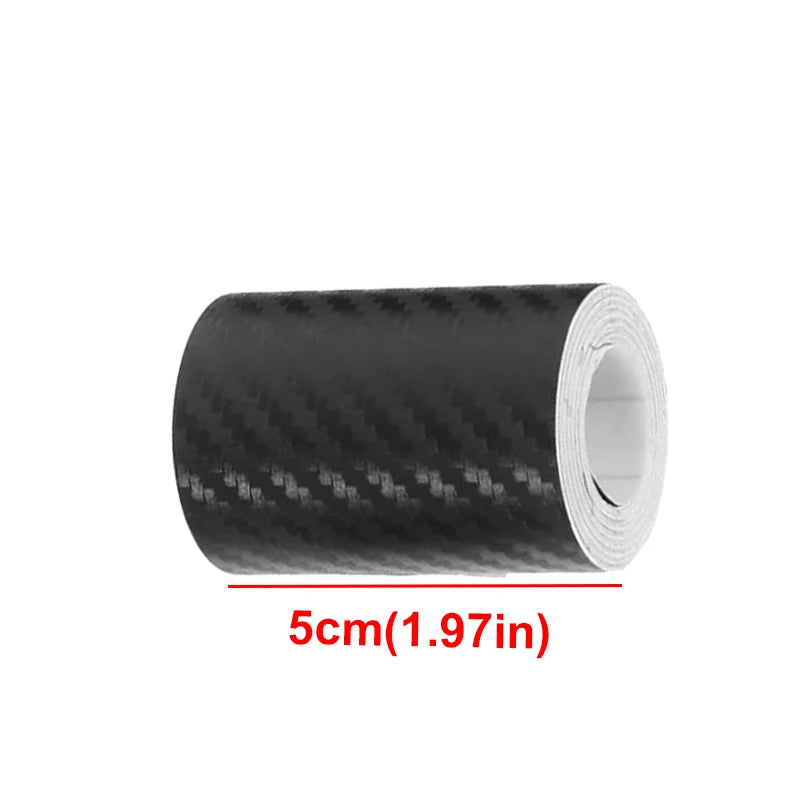 1m-10m 3D Carbon Fiber Anti Collision Film Car Door Edge Guards Door Sill Protector Waterproof Scratch Cover Strip Stickers Tape