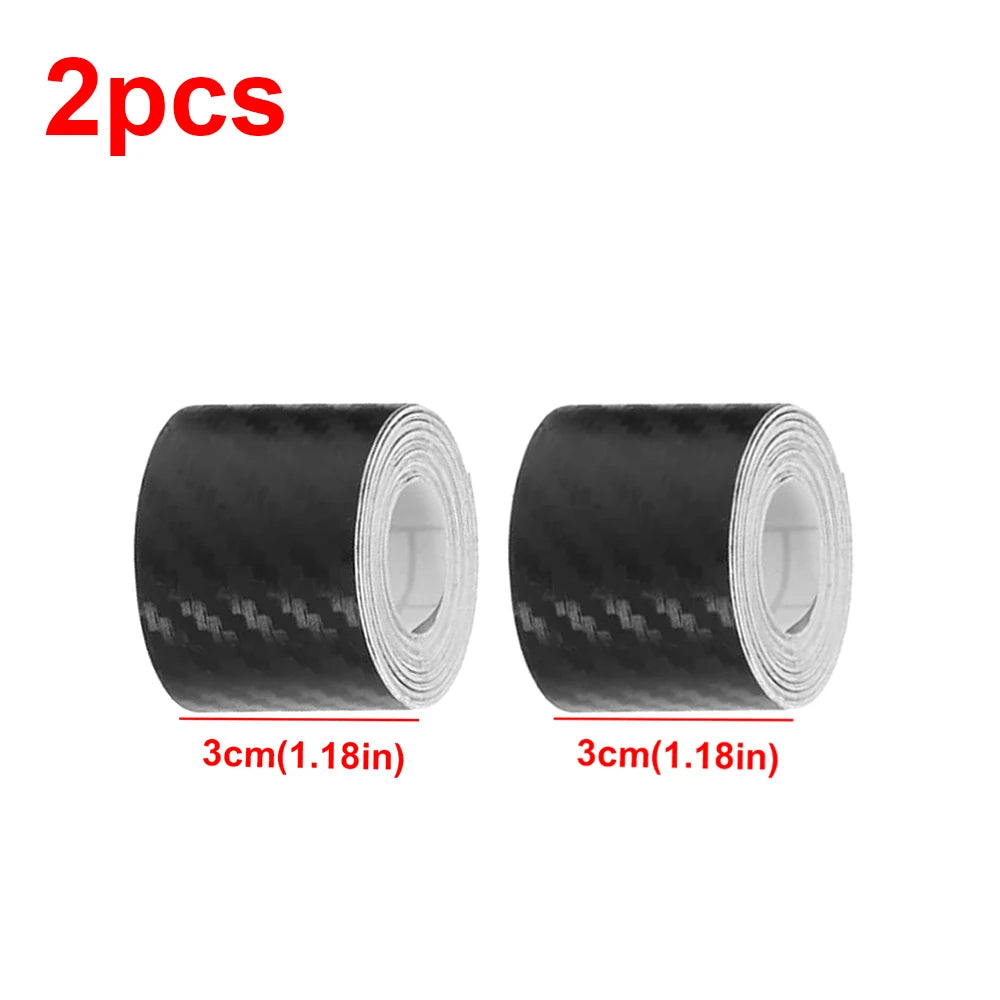 1m-10m 3D Carbon Fiber Anti Collision Film Car Door Edge Guards Door Sill Protector Waterproof Scratch Cover Strip Stickers Tape