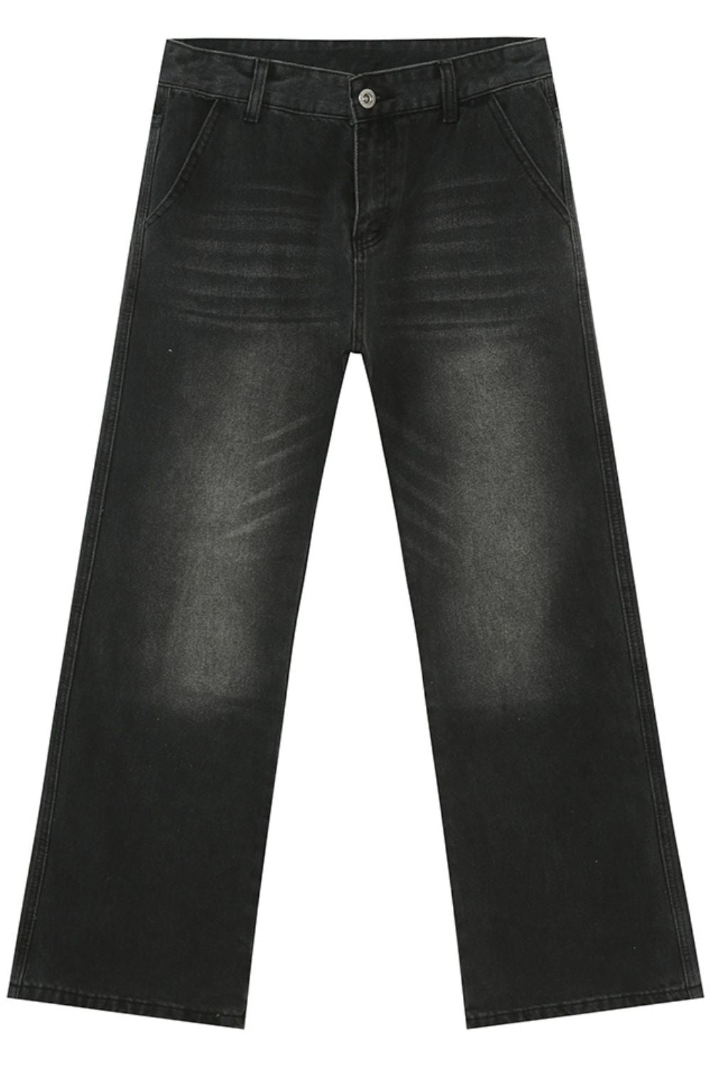Mid Rise Jeans with Pockets