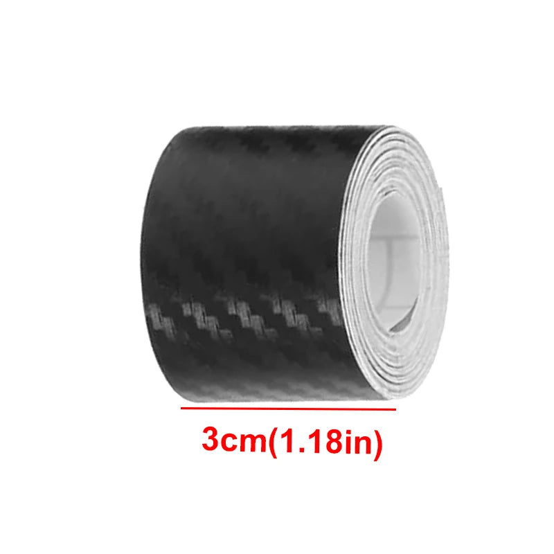 1m-10m 3D Carbon Fiber Anti Collision Film Car Door Edge Guards Door Sill Protector Waterproof Scratch Cover Strip Stickers Tape