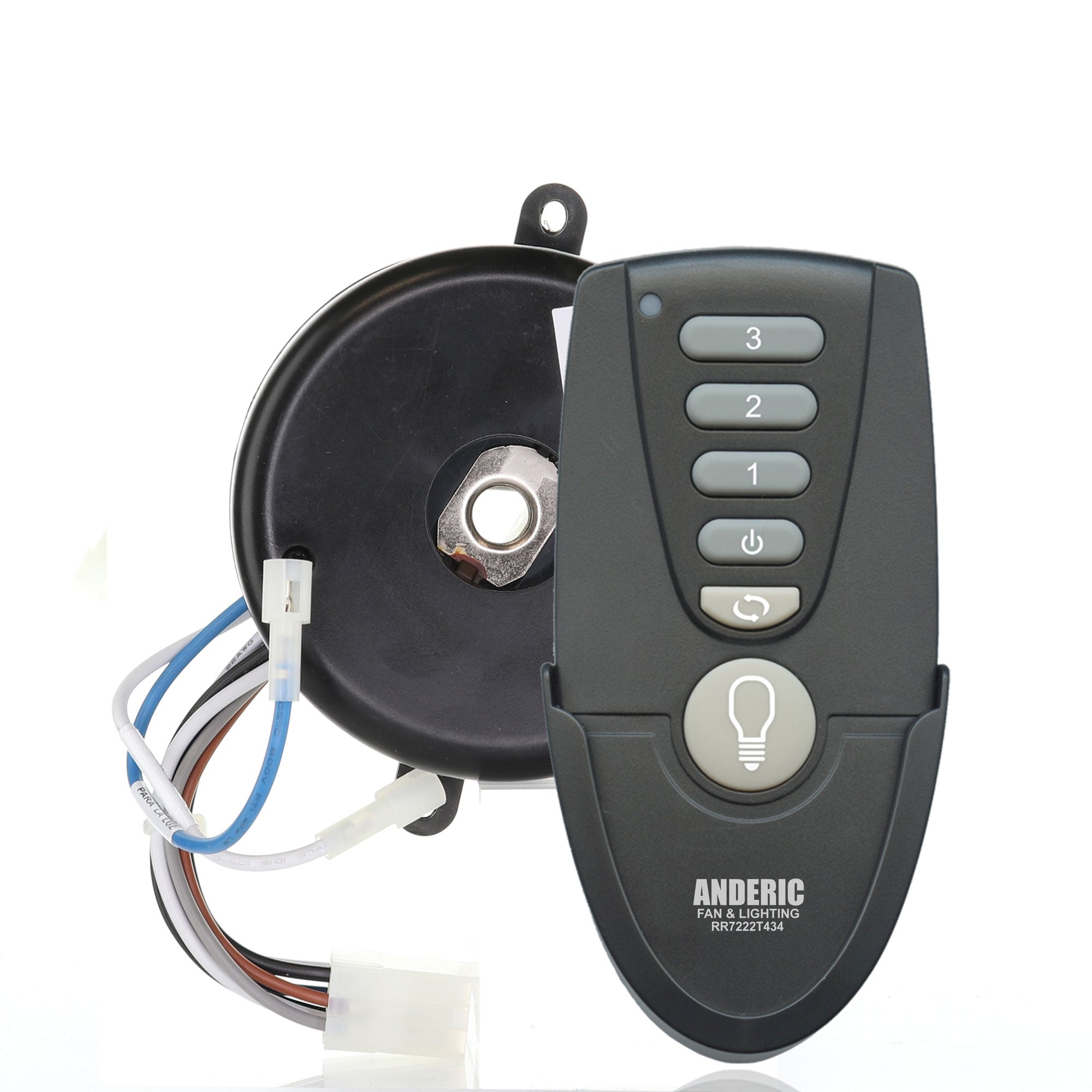 Substitute for Hunter 8509501/8509502 Ceiling Fan Remote Control [MR77A-RR7222T434-KIT]