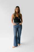 Petite High-Rise Relaxed Straight Leg Jean - The Maddy in Sapphire