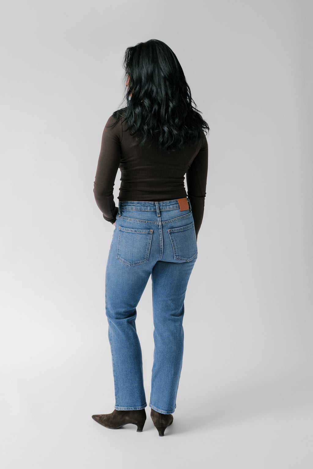Petite Cropped Straight Jean - The Gabi in Royal