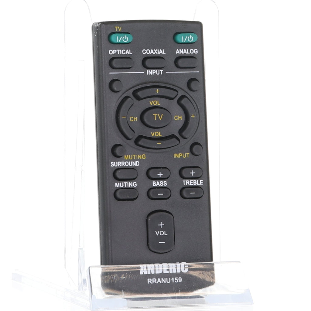 Anderic RRANU159 Replacement Remote Control for Sony Sound Bar RM-ANU159, RM-ANU160, RMT-AH101U, RMT-AH101U, RM-ANU191, and Others