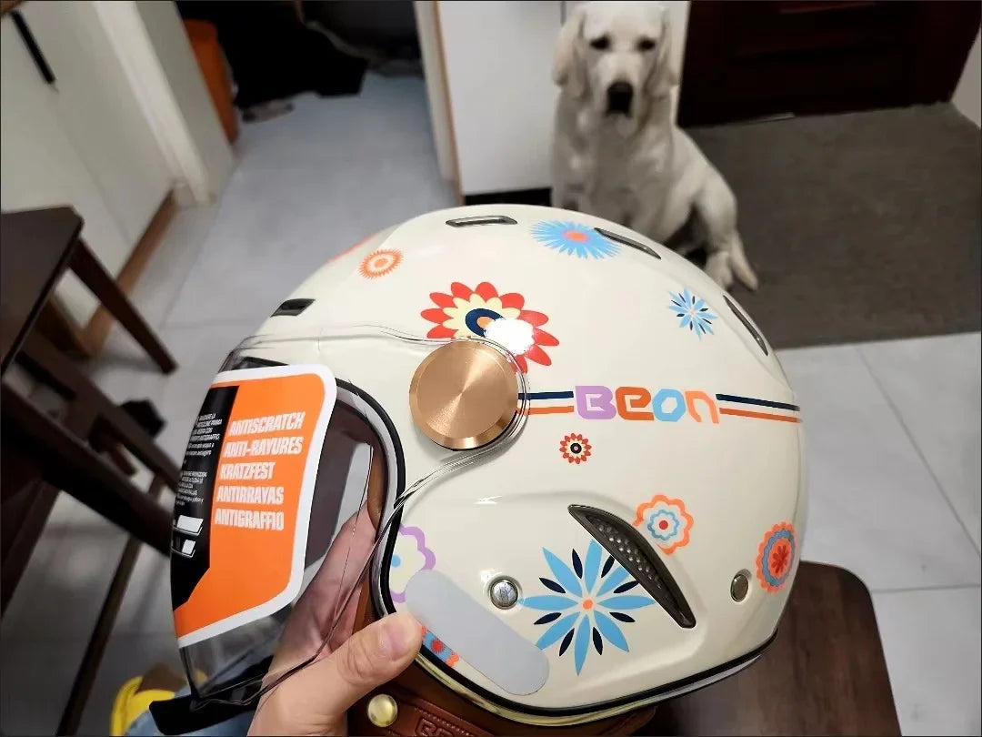 Retro Motorcycle Helmet