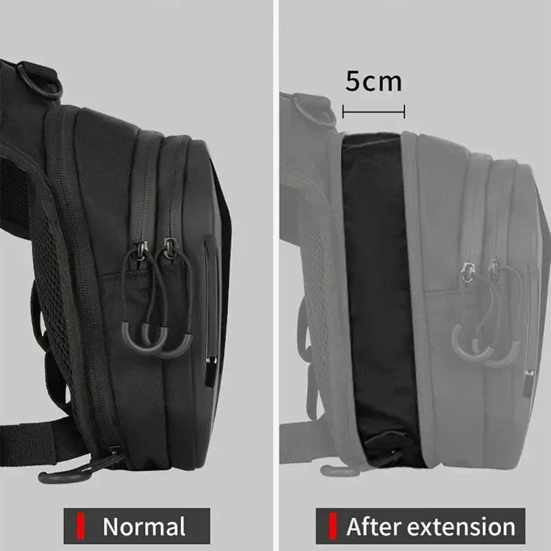 Motorcycle Bag Leg Side Hard Shell Fanny Pack