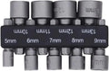9pcs 5mm-13mm Hex Socket Set Nut Driver Screwdriver Bits Sleeve Nozzles Schroevendraaier Tools Socket Wrenches for DIY Repair
