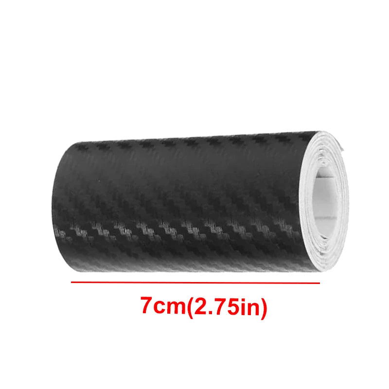 1m-10m 3D Carbon Fiber Anti Collision Film Car Door Edge Guards Door Sill Protector Waterproof Scratch Cover Strip Stickers Tape