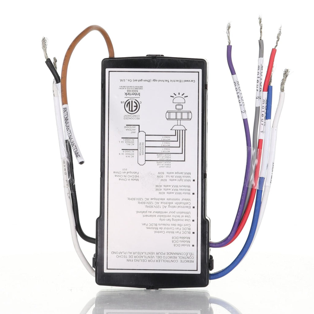 Substitute for Home Decorators Collection DC8-65LP17-L Ceiling Fan Receiver - DC865LP17L [DC8-96SG8]