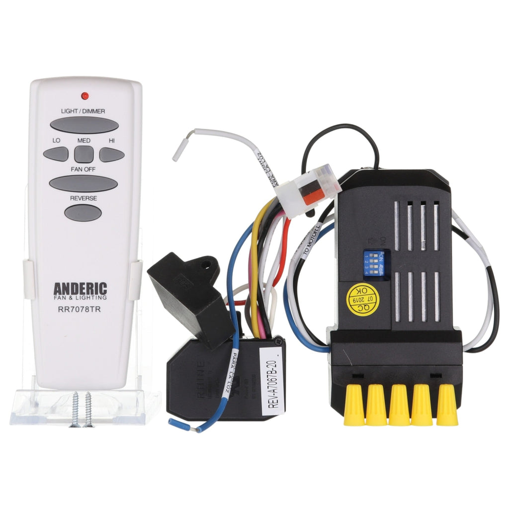 Substitute for Concord Fans UC7040 Ceiling Fan Remote Control [FAN28RREVKIT]
