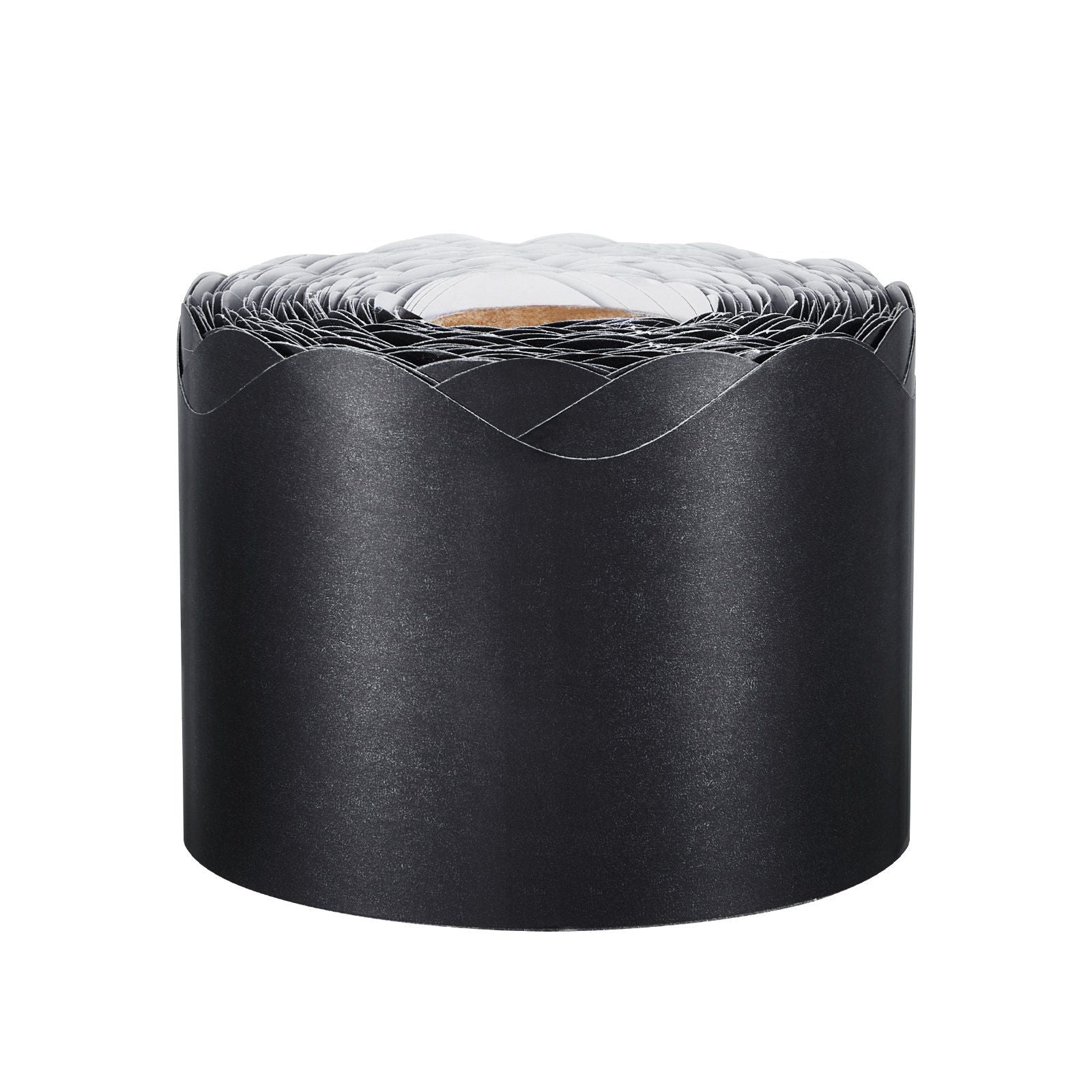 Bulletin Board Border 65.6 Feet Rolled Scalloped Border Trim for School Black