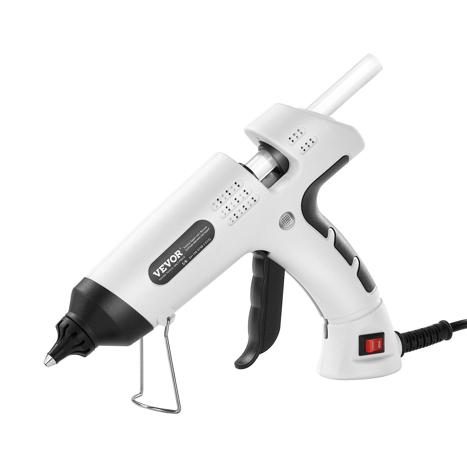 Hot Glue Gun, 60/100W Dual Power, Mini Hot Glue Gun with 20 Premium Glue Sticks and Oxford Cloth Bag, Fast Preheating & High Temp Melt Glue Gun for Crafts, Arts, DIY, Quick Home Repairs, White