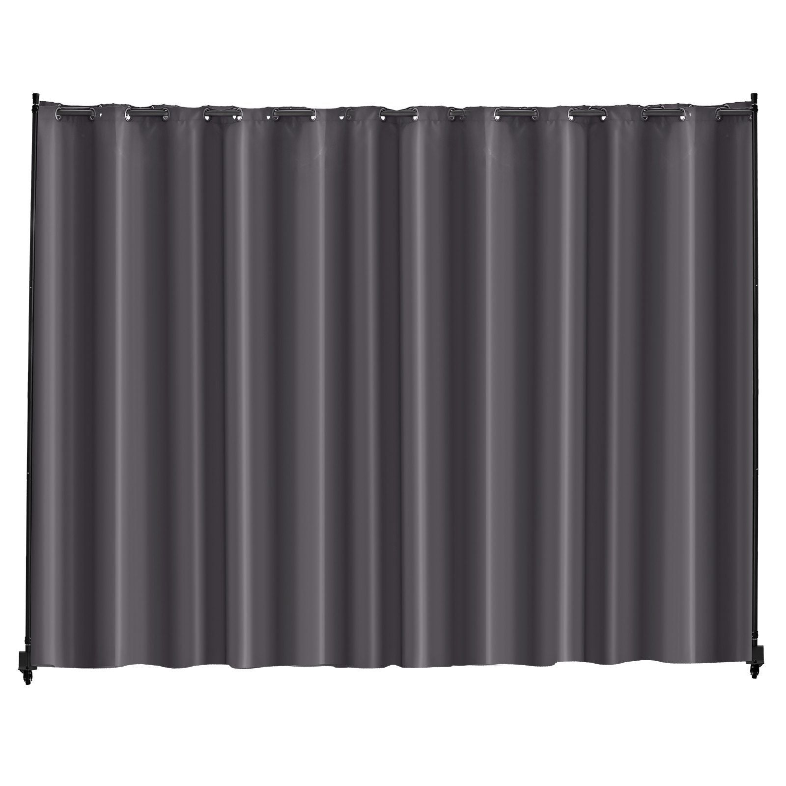 Room Divider, Portable Panel Room Divider with Wheels Curtain Divider Stand, Freestanding Room Divider Privacy Screen for Office, Bedroom, Dining Room, Study