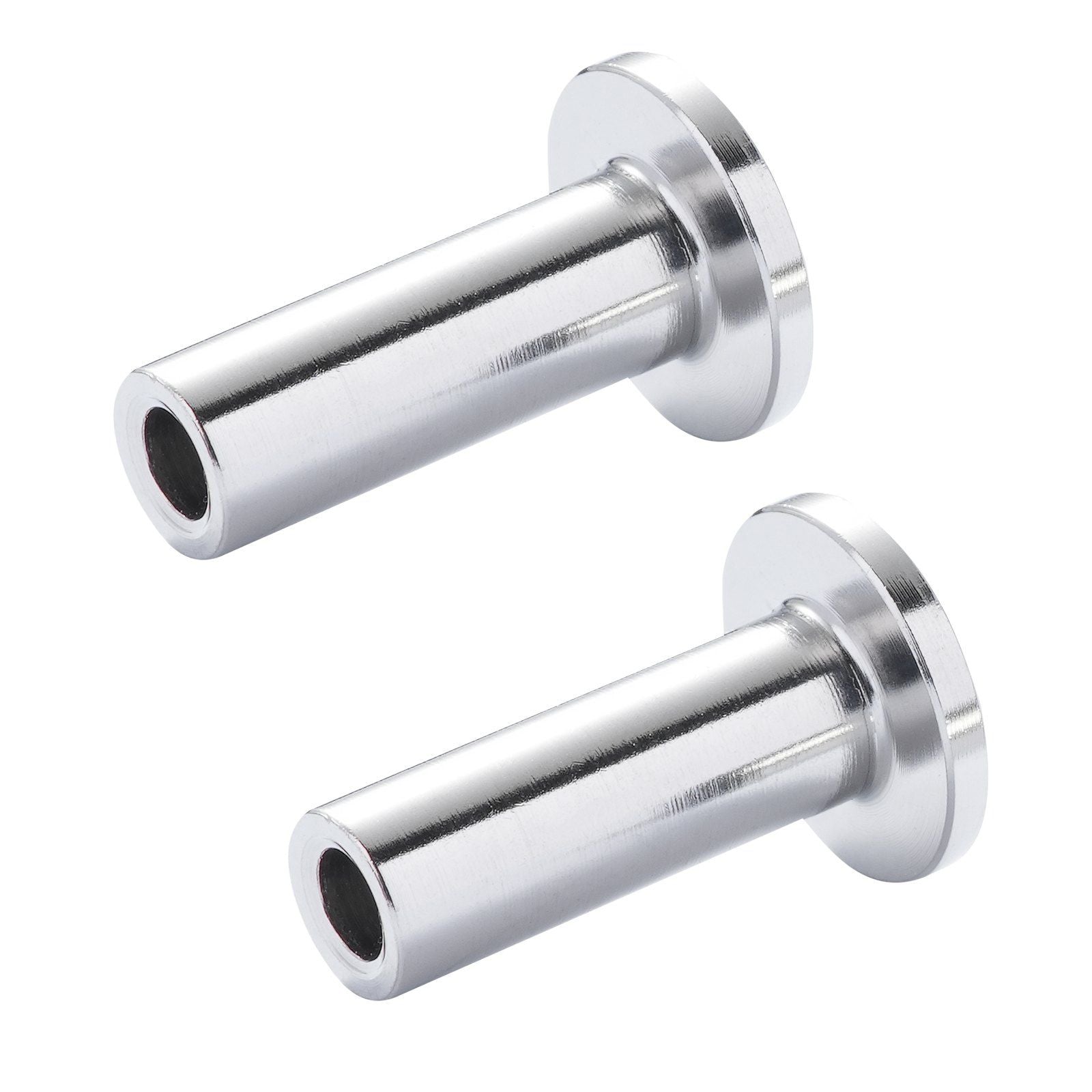 121 Pack T316 Stainless Steel Protector Sleeves for 1/8" Wire Rope Cable Railing, DIY Balustrade T316 Marine Grade, Come with A Free Drill Bit, Silver