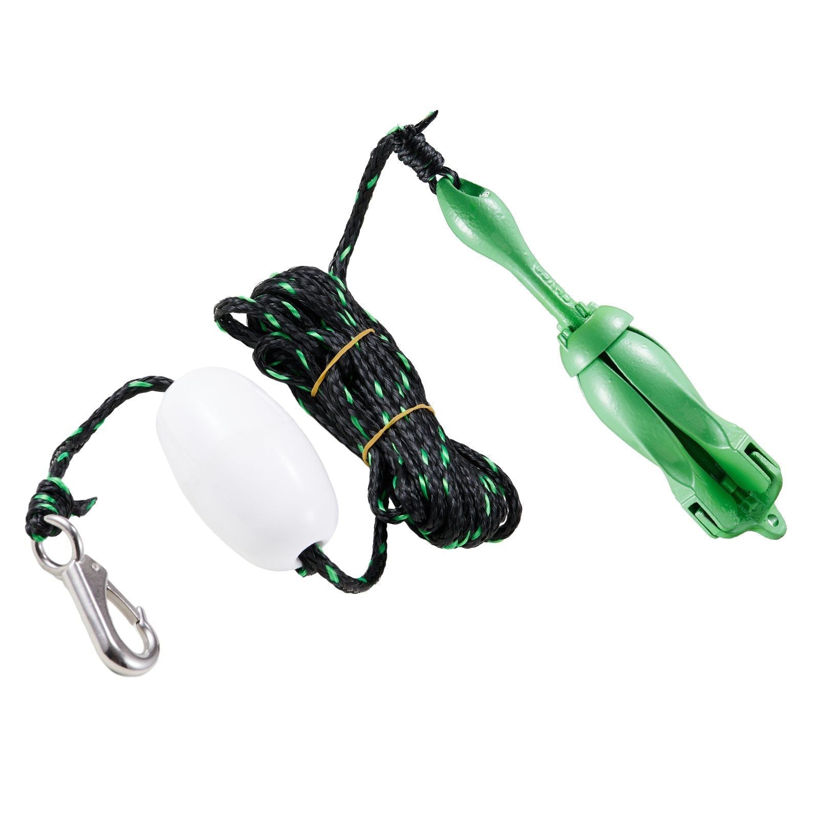 Kayak Anchor Kit, 3.5 lb Paddle Board Anchor Kit with 26.2 ft/8 m Rope and Buoy, Folding Small Boat Anchor with Storage Bag and Snap Hook, Kayak Accessories for Kayaks, Small Boats, Canoes