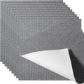 Carpet Tiles Peel and Stick, 24' x 24' Squares Self Adhesive Carpet Floor Tile, Soft Padded Carpet Tiles, Easy Install DIY for Bedroom Living Room Indoor Outdoor (9Tiles, Light Gray)
