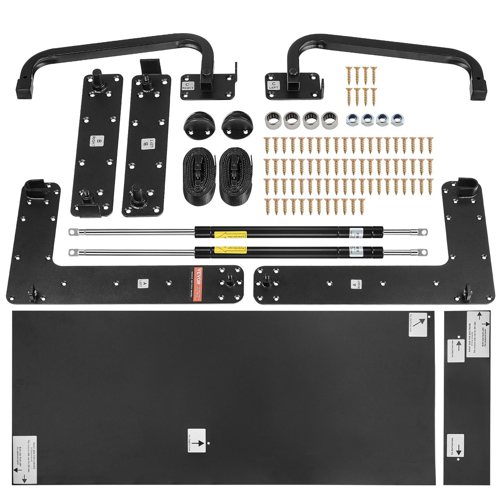 Murphy Bed Kit Full Deluxe DIY Wall Bed Mechanical Hardware Kit Folding