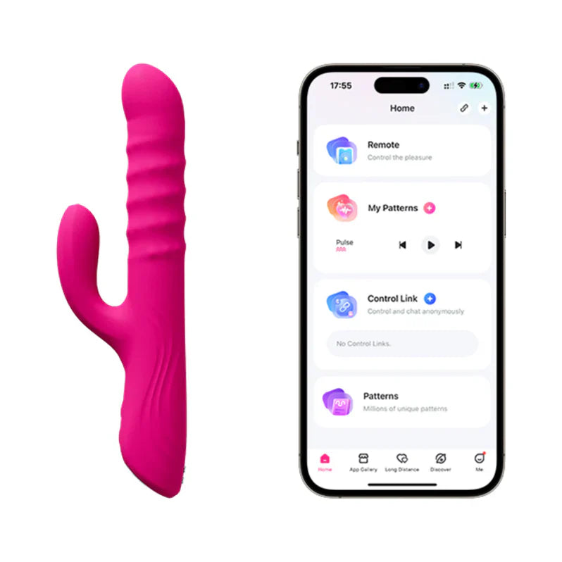 Lovense Velvo Rotating Beaded G-Spot & Clit Rabbit Vibrator