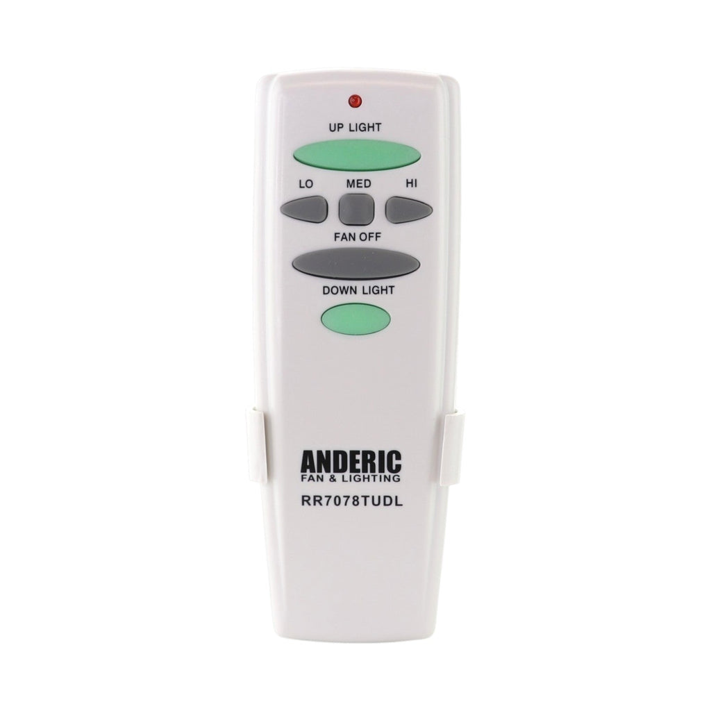 Anderic RR7078TUDL / HD6-UD (UC7078T) Ceiling Fan Remote Control for Hampton Bay | CHQ7078T | Up Light | Down Light