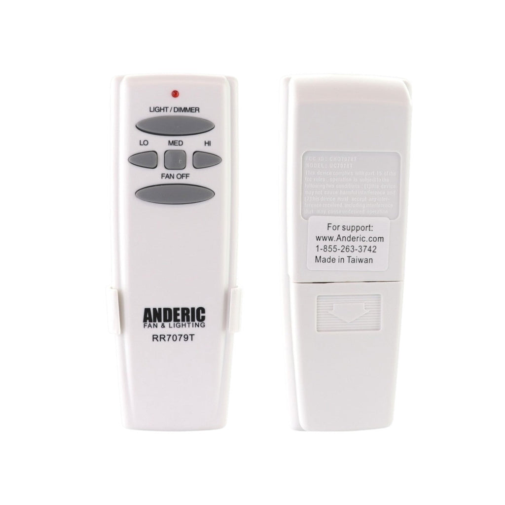 Anderic FAN-HD (UC7078T) Ceiling Fan Remote Control for Hampton Bay - RR7079T