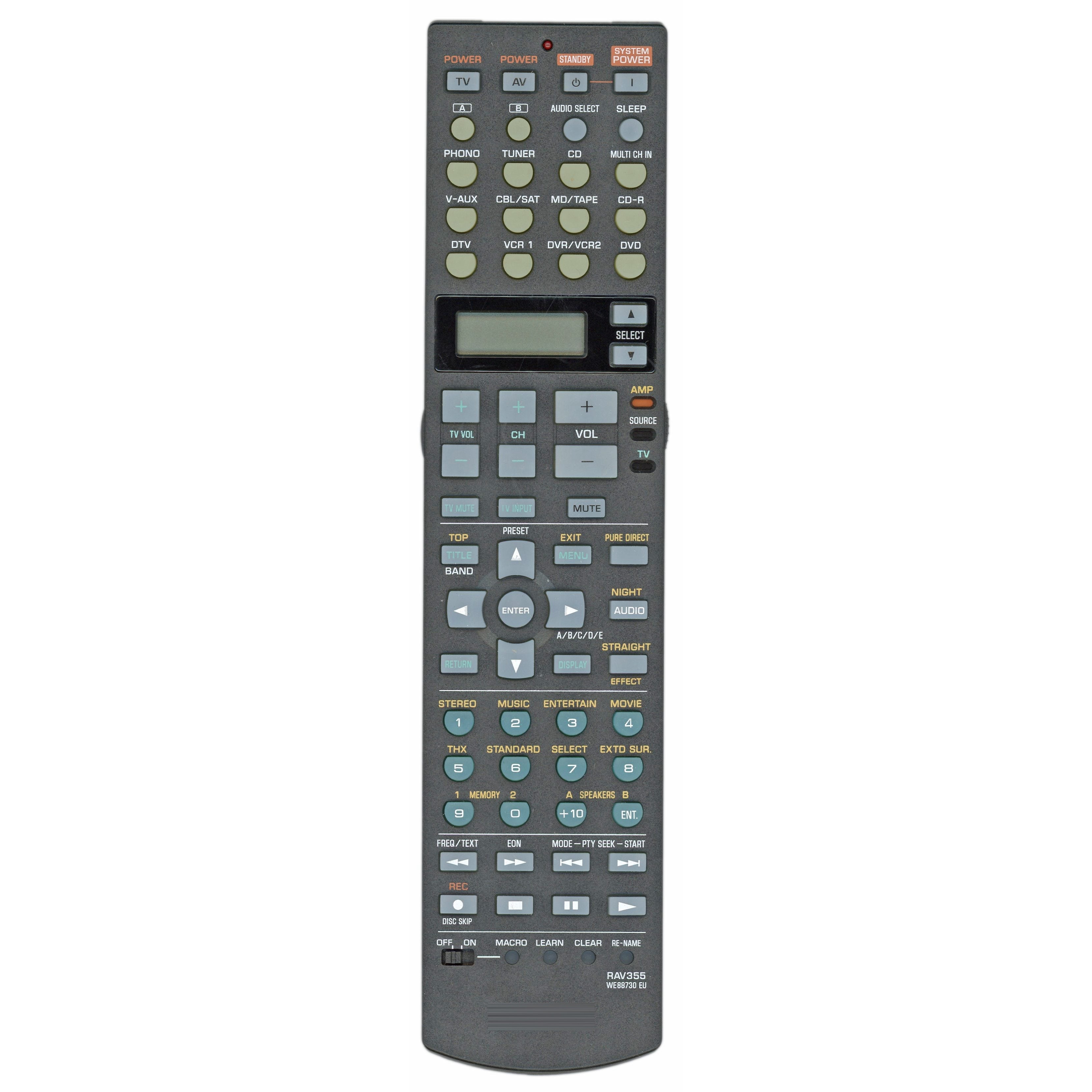Yamaha RAV355 A/V Receiver Remote Control - WE88730EU